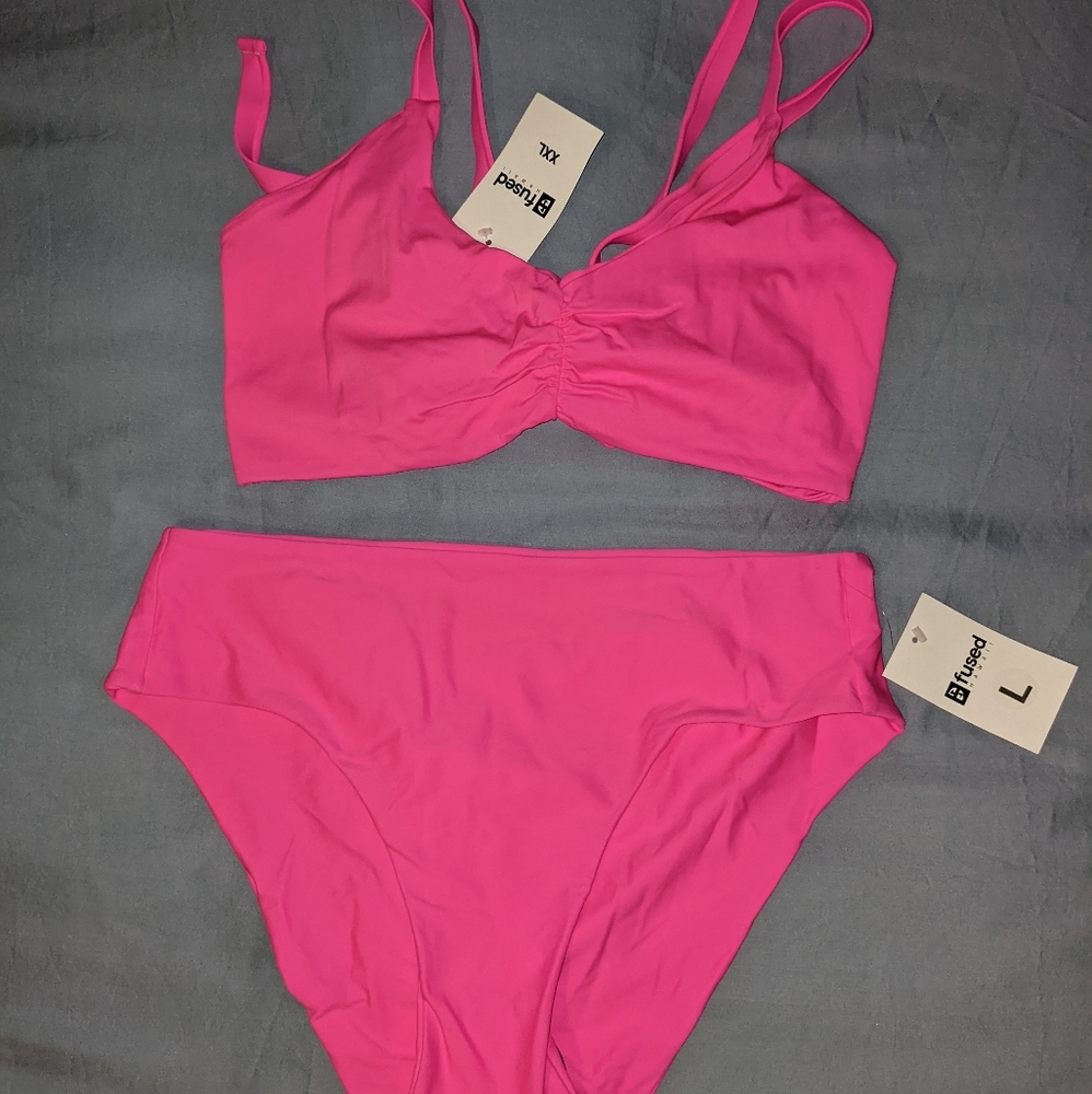 Fused Hawaii Bikini in Watermelon